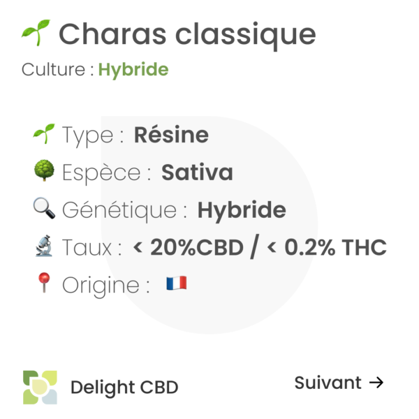 Delight CBD - Charas classique 1